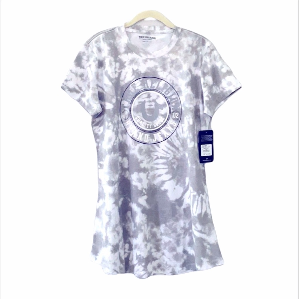 NWT True Religion Tie Dye Shirt Dress XL
